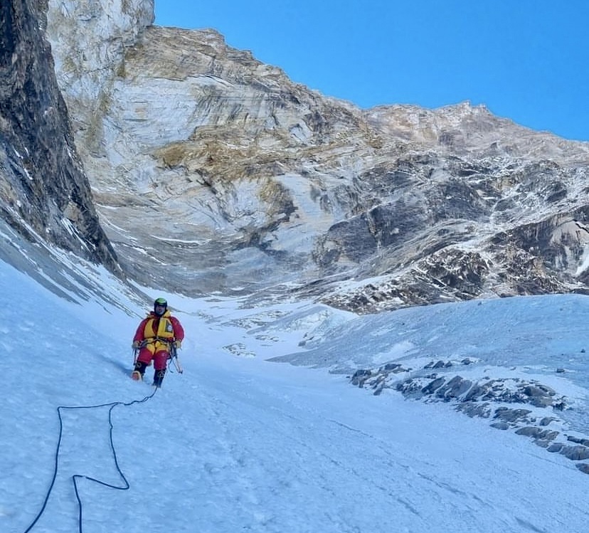 Adam Bielecki, possibly during a prevoius climb.