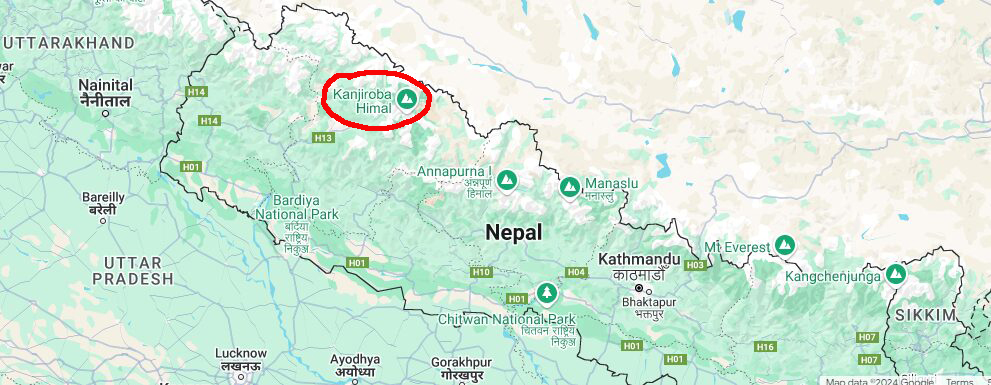 map of Nepal