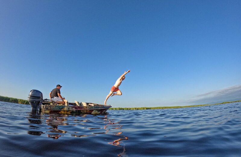 Wild swimming in Georgia.