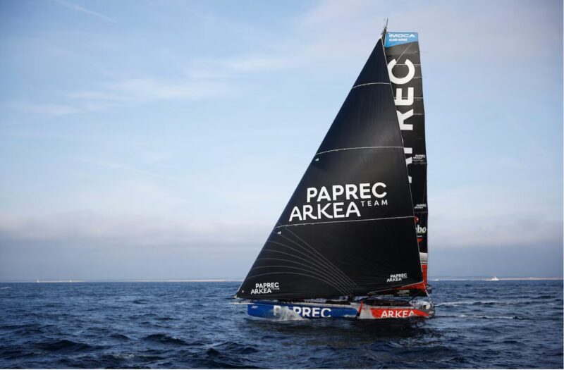 A ship in the Vendée Globe race.