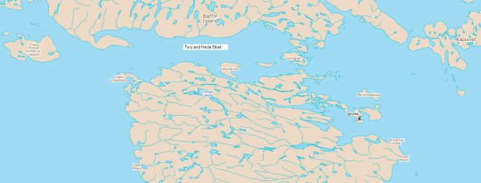 a map of Northern Canada 