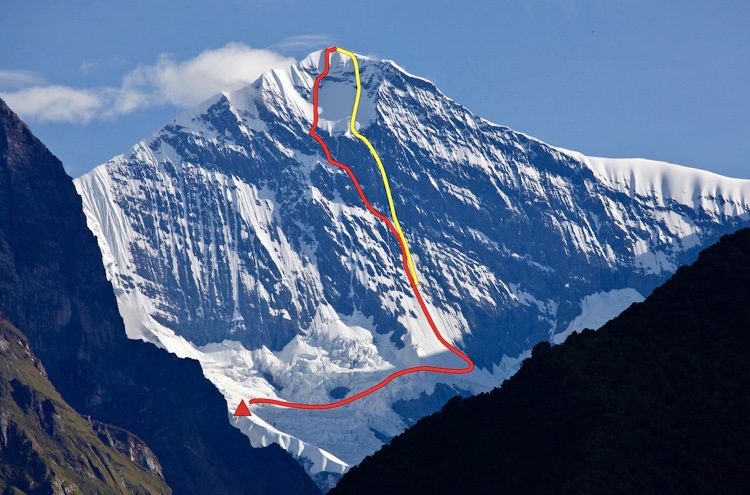 The Korean Way on the South Face of Gangapurna.