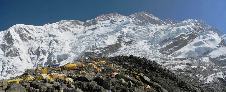 Base Camp at the foot of Kangchenjunga.