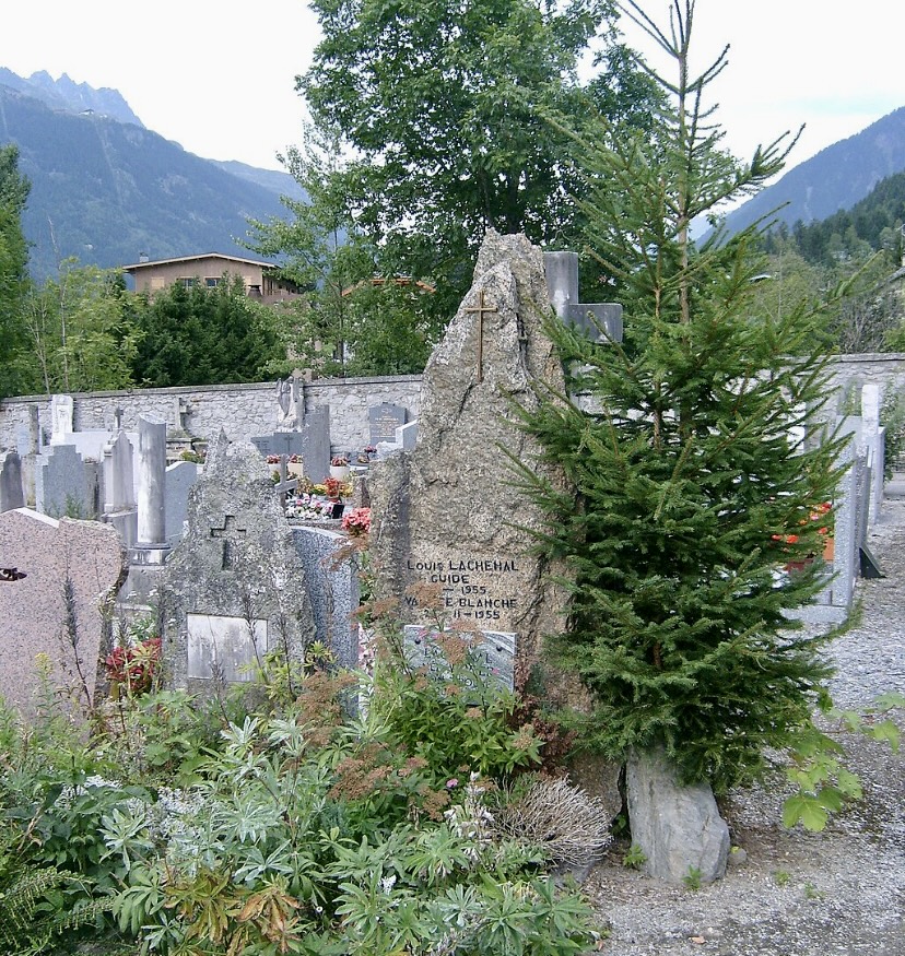 Louis Lachenal was buried in the Cemetery of Chamonix.