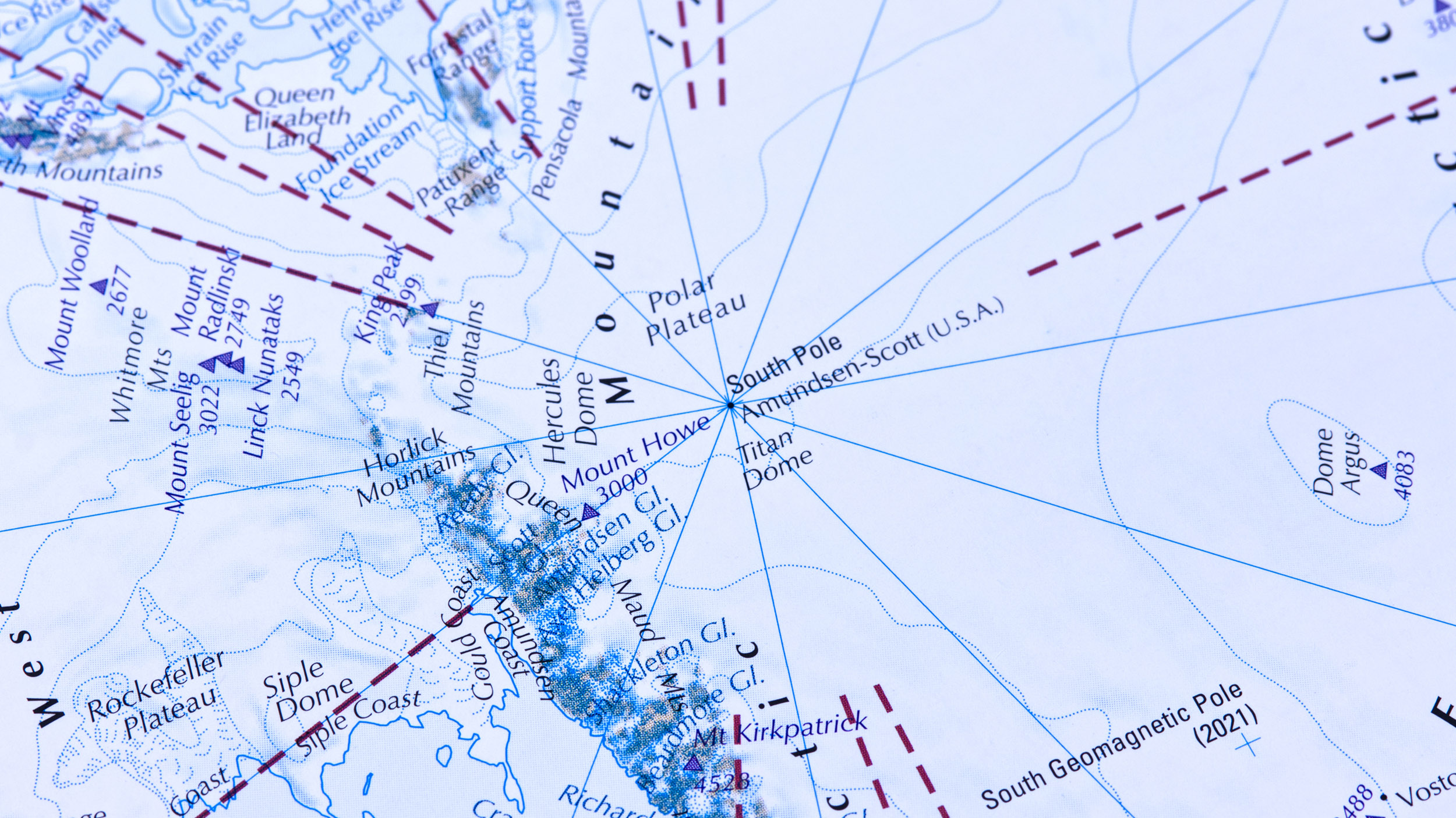 a map of the south pole