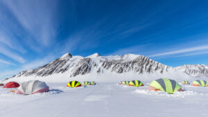 the camp at Union Glacier.