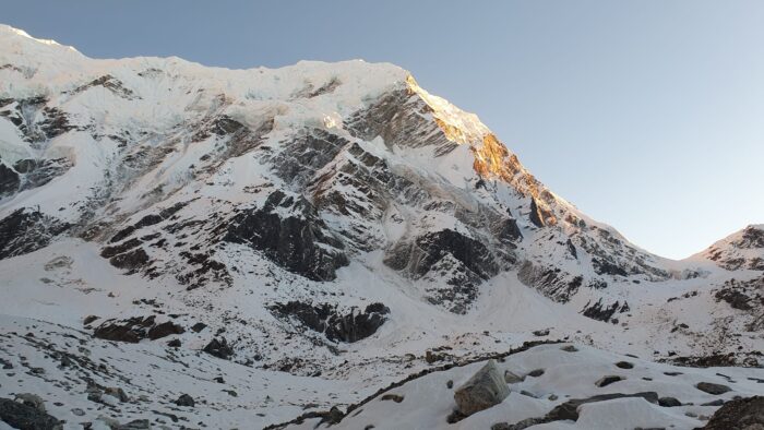 Linkhu Chuli 2 in fading light. 