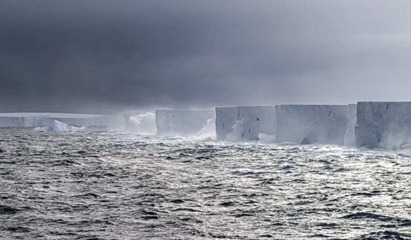 A23a, the world's largest iceberg.