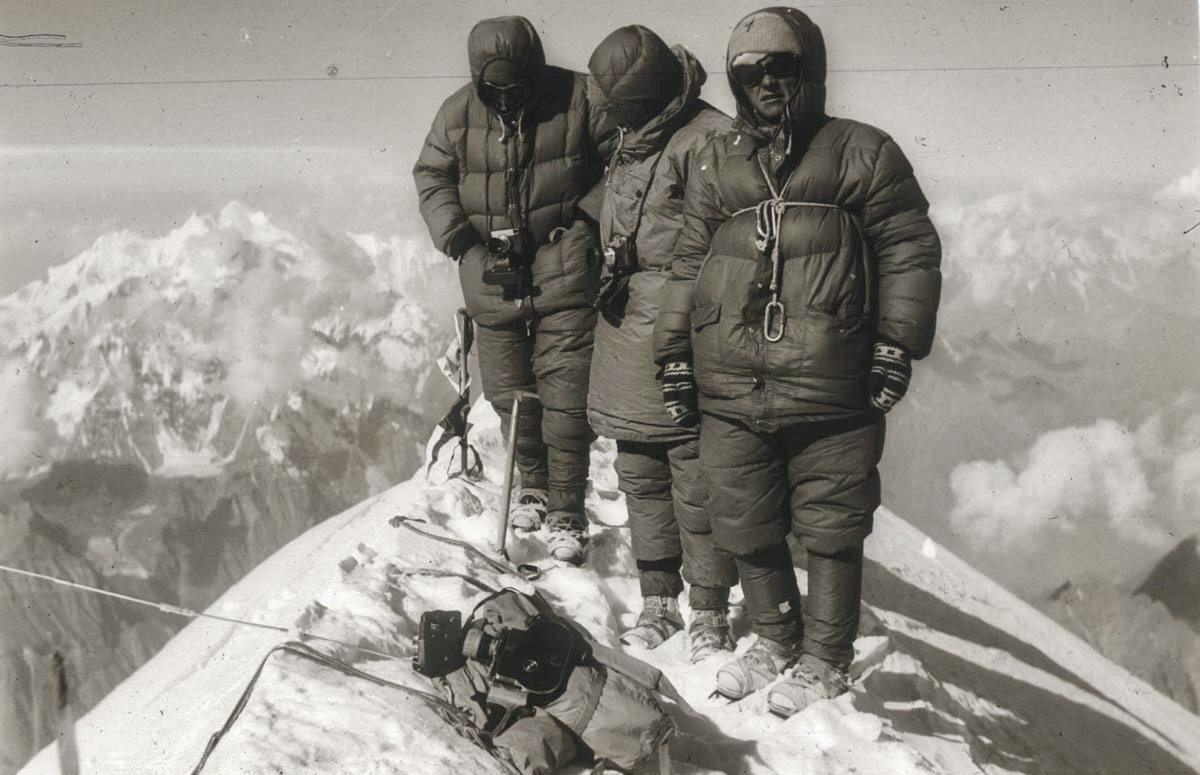 Heinrich, Stryczynski and Szafirski on the summit.