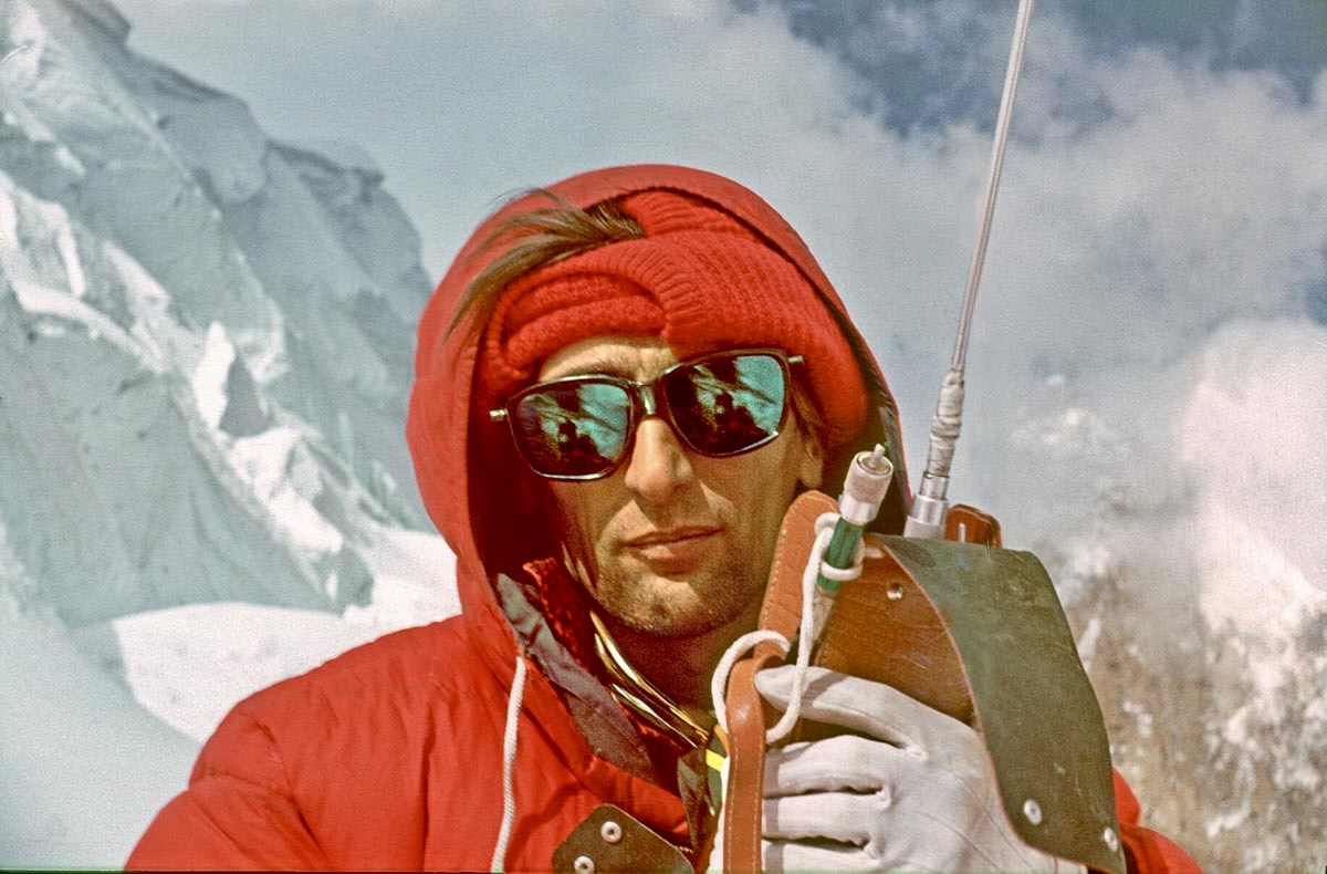 Andrzej Zawada during the Kunyang Chhish expedition in 1971. 