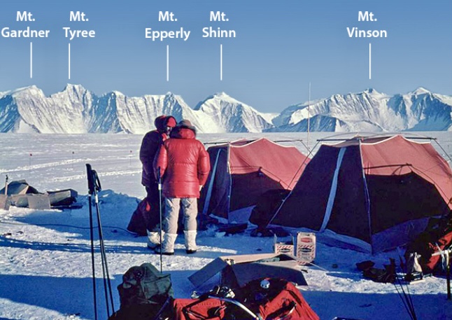 Some of the big mountains in the Sentinel Range. 