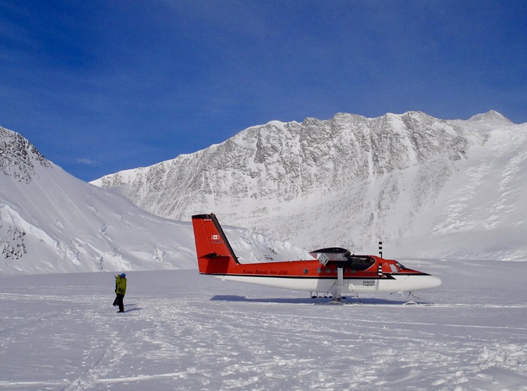 A Twin Otter at Vinson Base Camp.