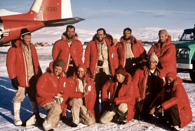 The 1966 team at McMurdo.