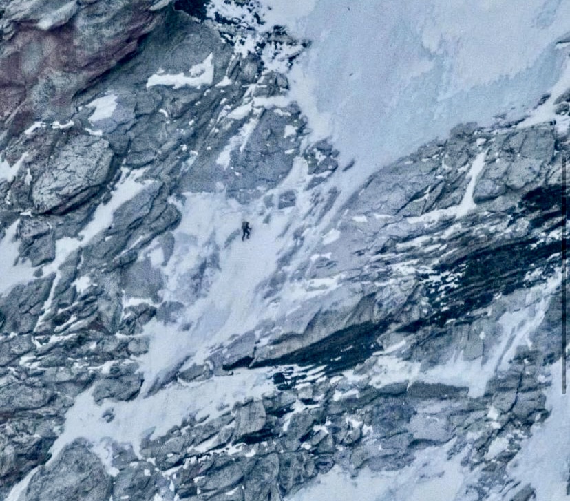 Jost Kobusch ascendign during one of his previous Everest solo attempts.