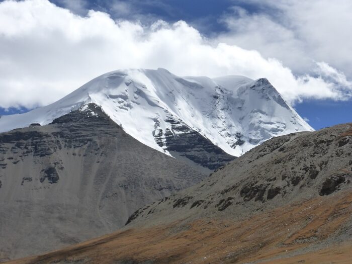 A big mountain in Tibet