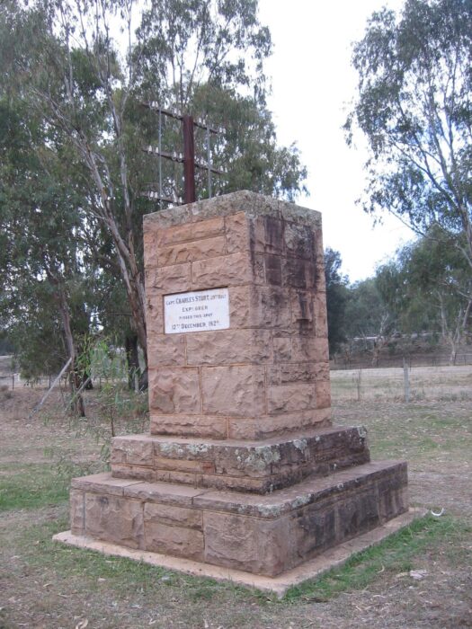 a stone monument