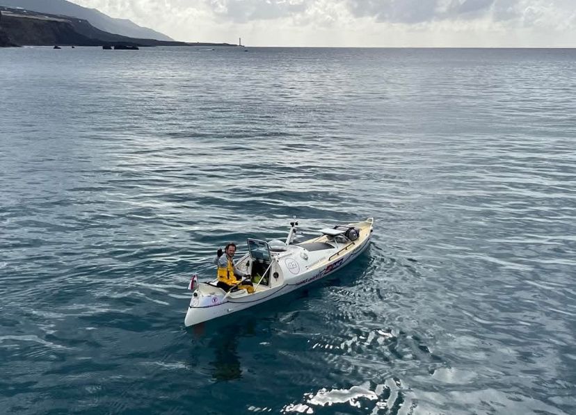 ocean-going 'canoe' from above