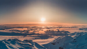 An antarctic sunrise