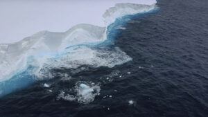 a large iceberg