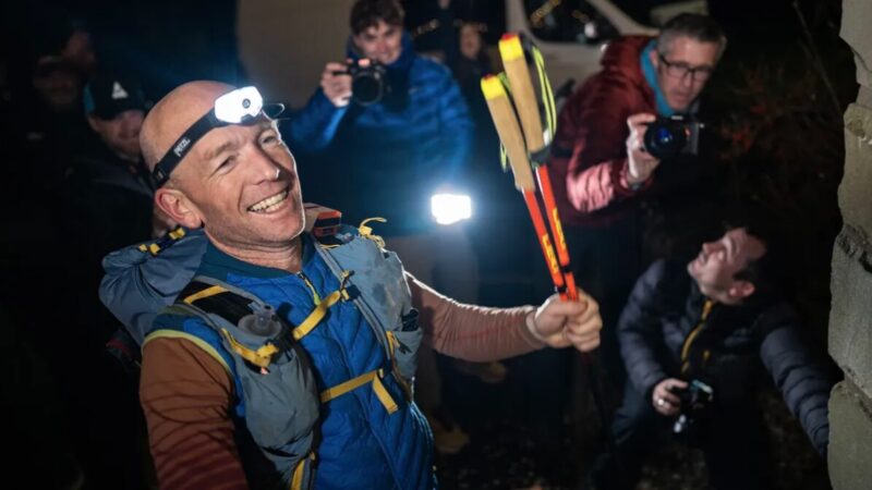 Kim Collison wins the 2025 Montane Winter Spine Race. 