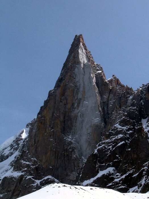 The west face of Dru in 2008