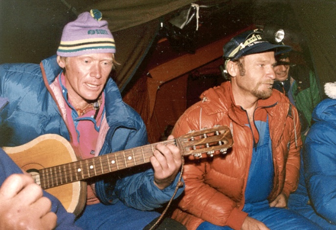 Anatoli Boukreev (left) and one his climbing partners, Vladimir Balyberdin.