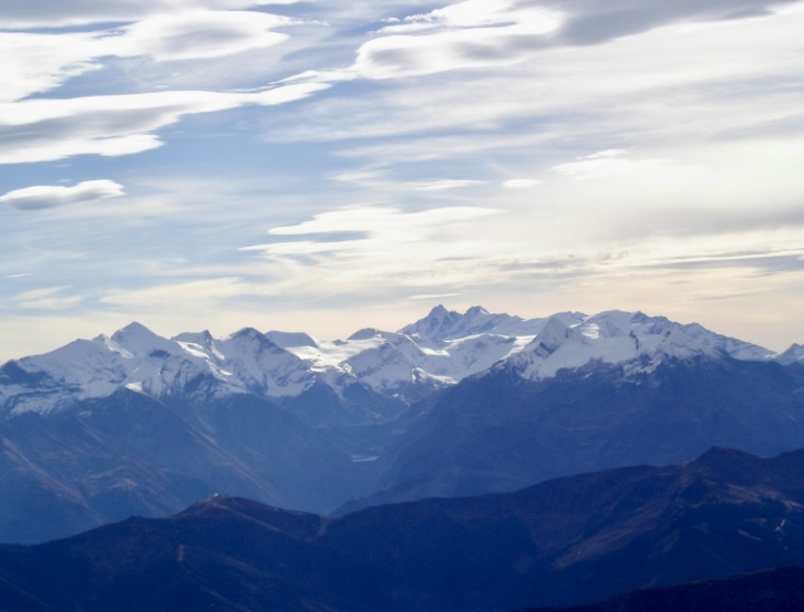 The Glockner group in the Austrian Alps. 