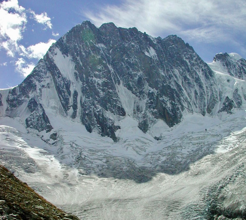 The north face of the Grandes Jorasses. 