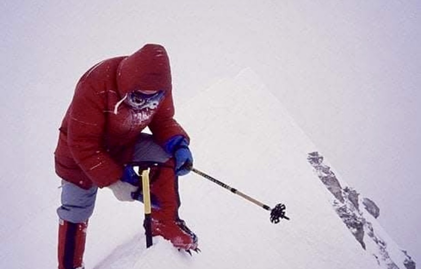 Jerzy Kukuczka on the summit of Annapurna I.