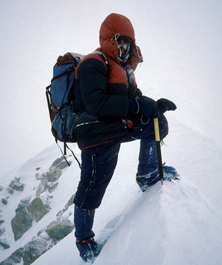 Artur Hajzer on the summit of Annapurna I.