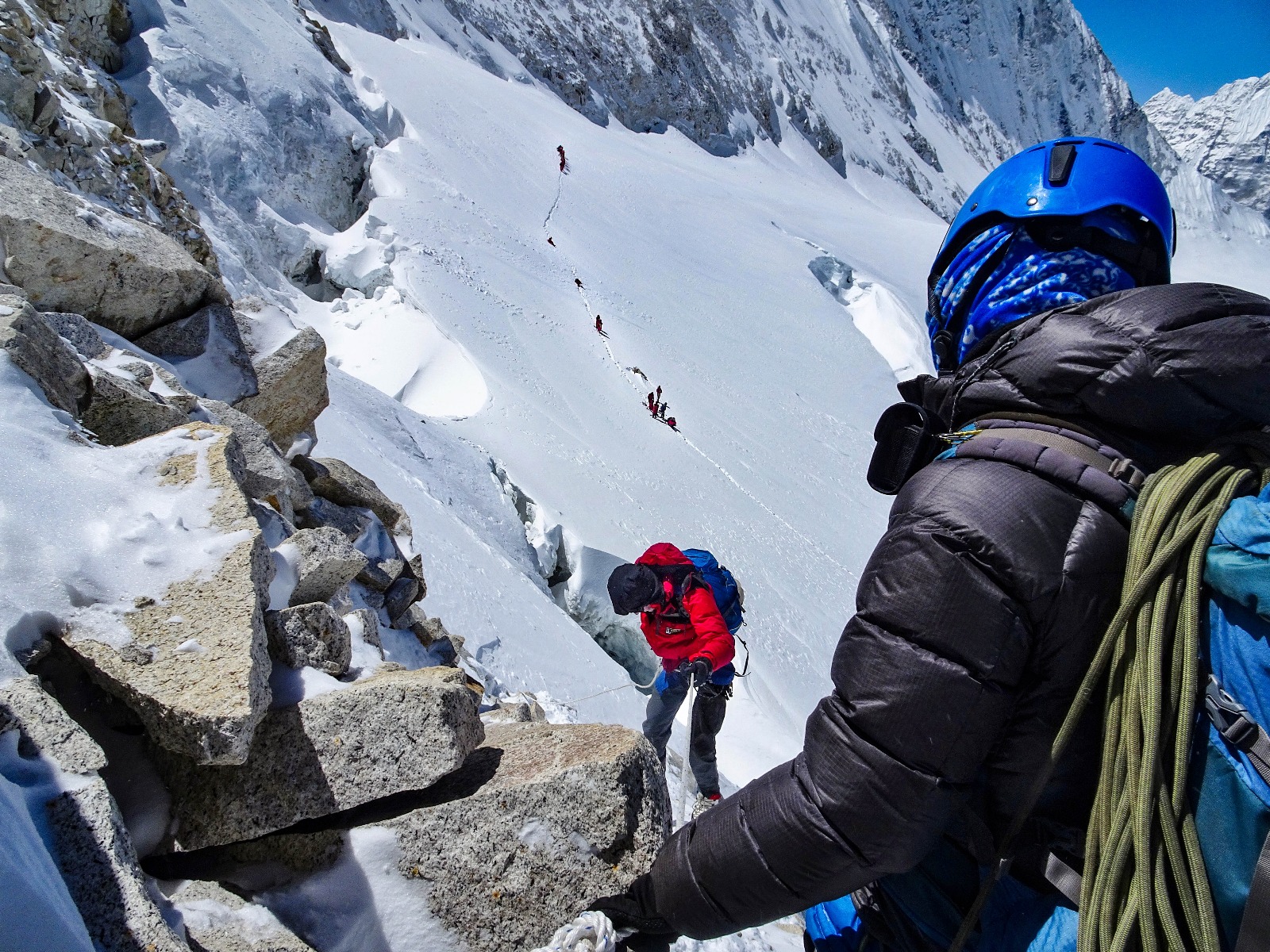 Descending West Col.