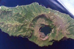 caldera overview from space