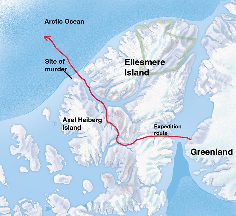 map of expedition route