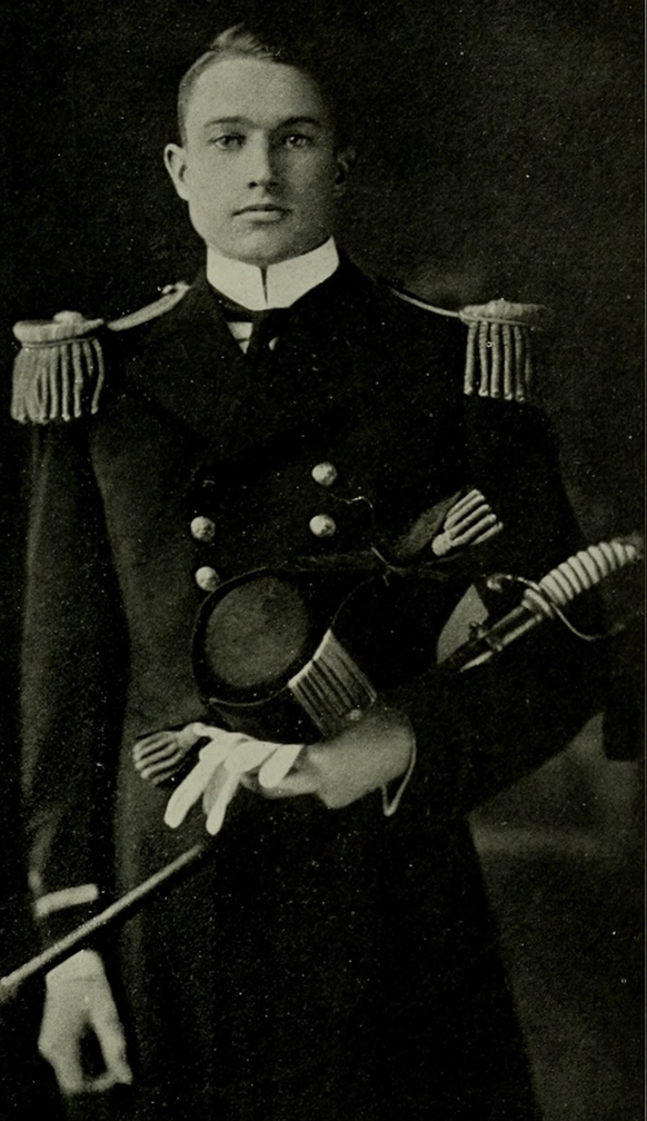 format portrait of young man in naval uniform