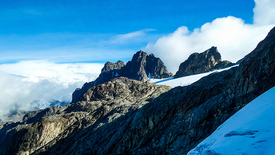 snowy mountains