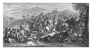 illustration of ancient battle