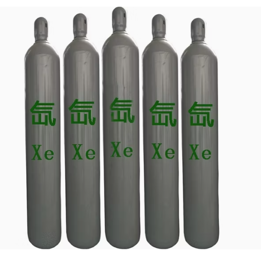 bottles of xenon gas