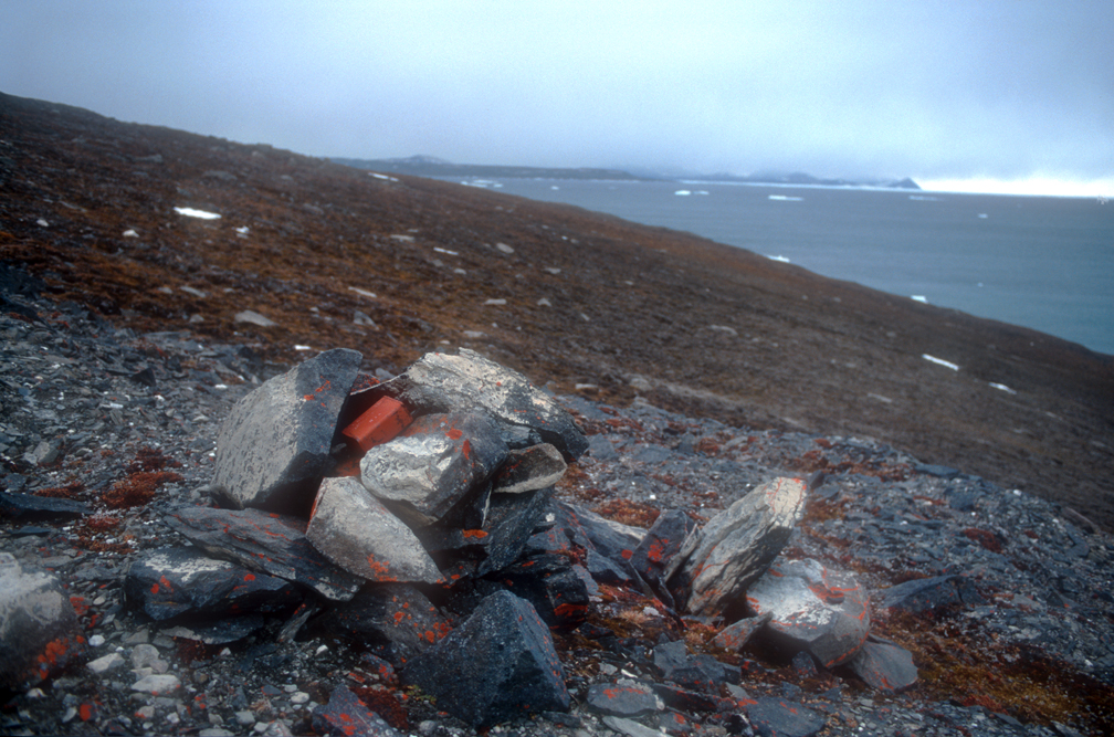 old arctic cache/cairn