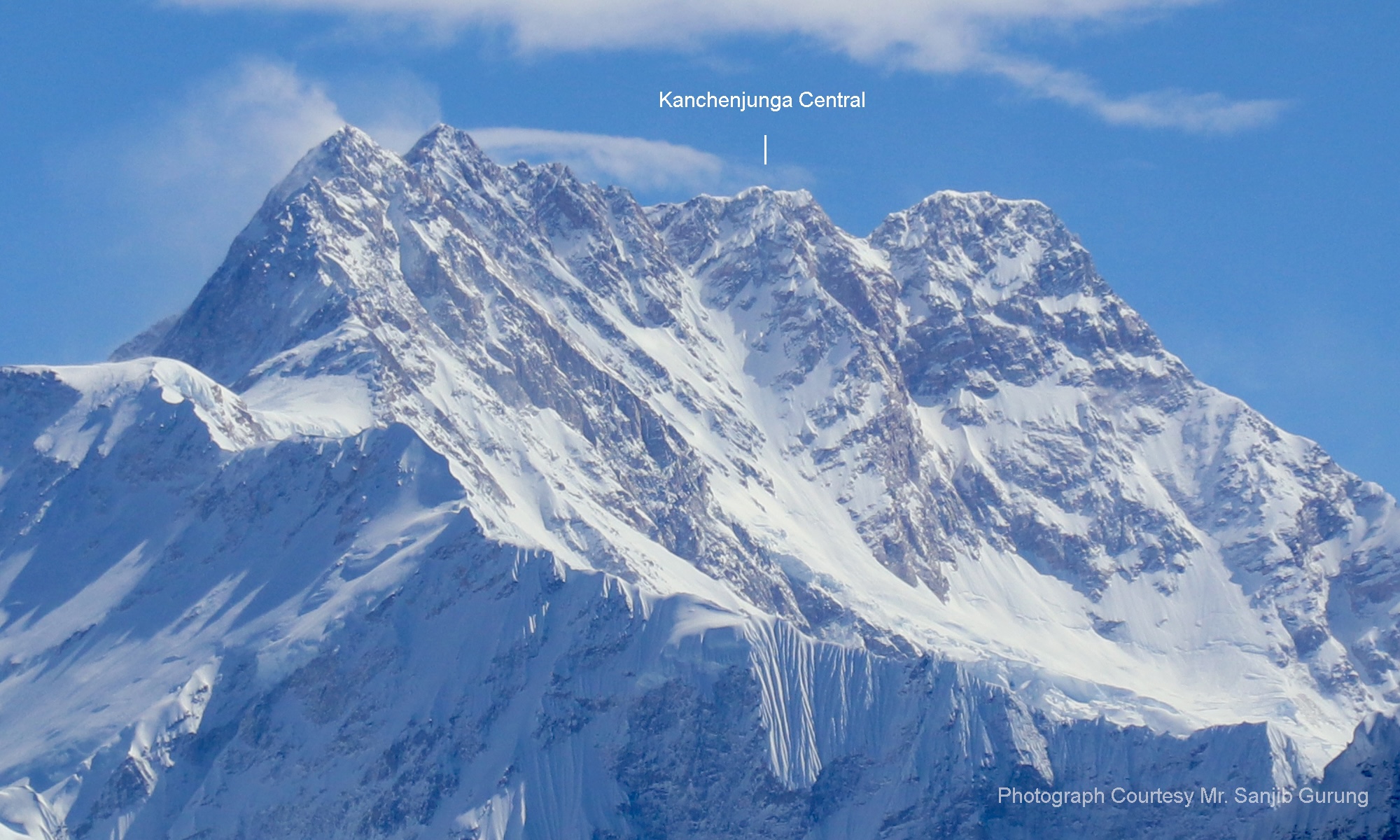 Kangchenjunga Central, a subpeak of Kangchenjunga. 