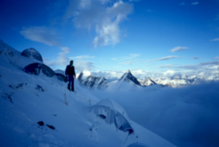 Jeff Lakes before the storm on K2.