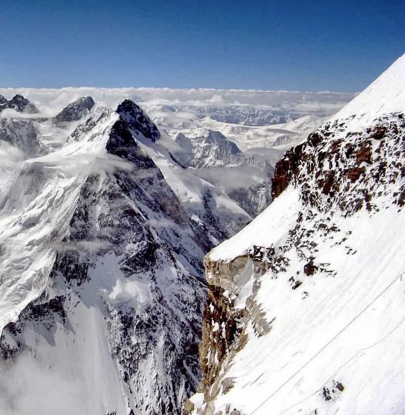 Rocks left of the Bottleneck on K2.