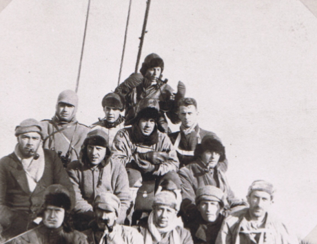 The Merton College Arctic Expedition team in 1923.