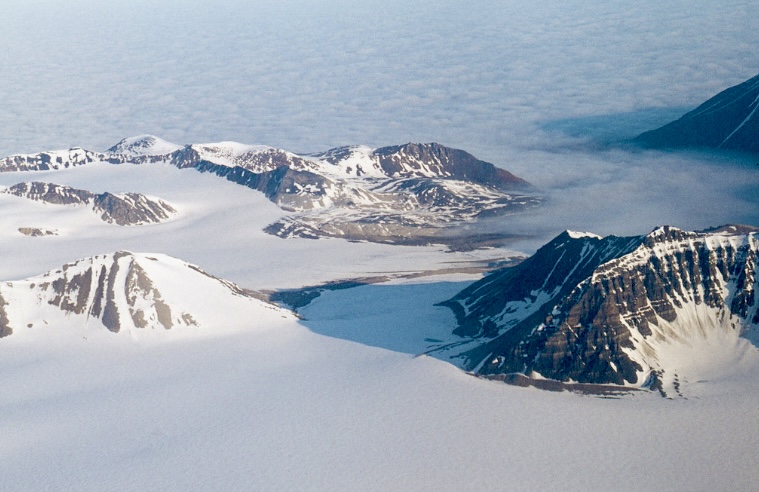 Mountains in South Spitsbergen.