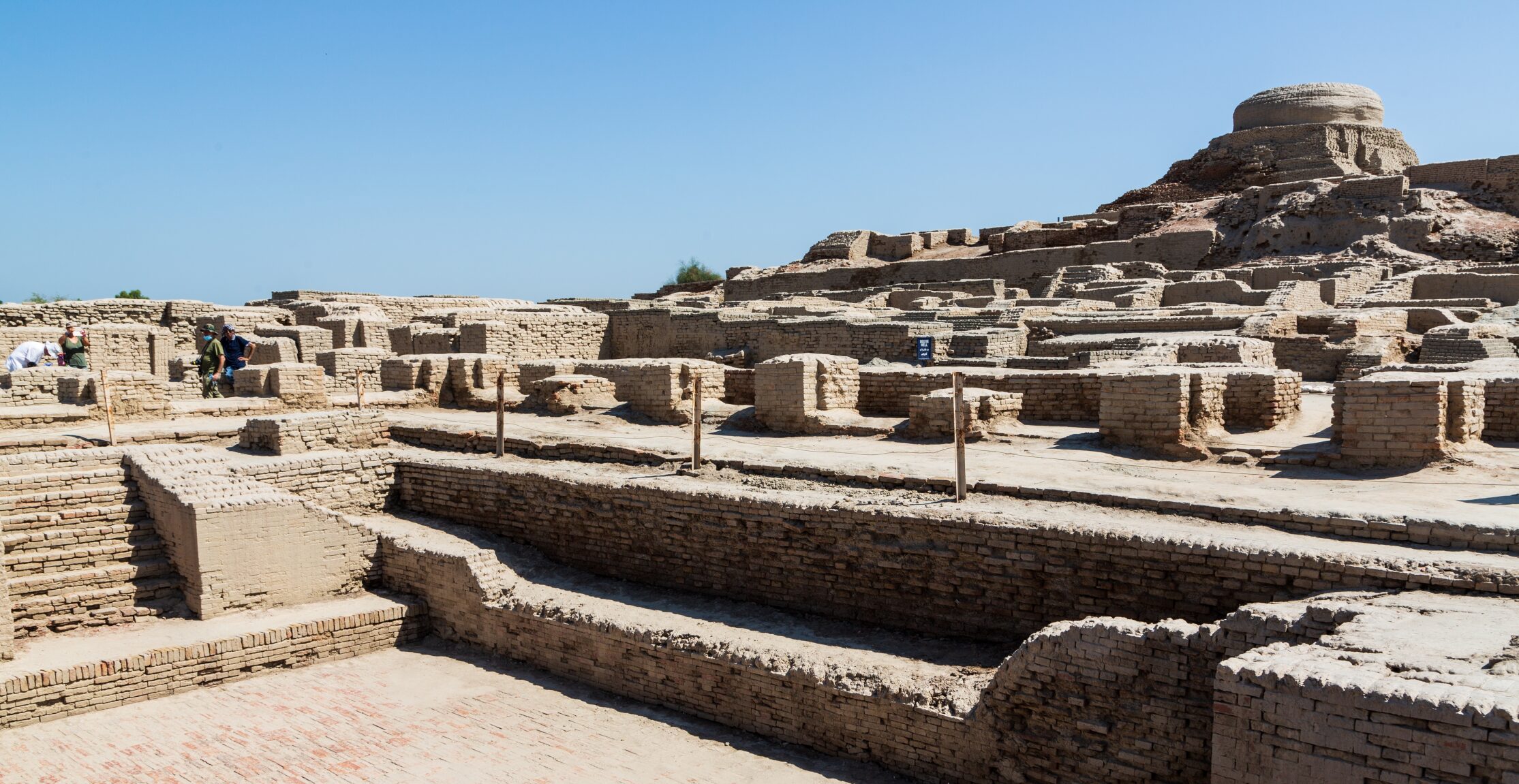 A network of stone ruins under the sun.