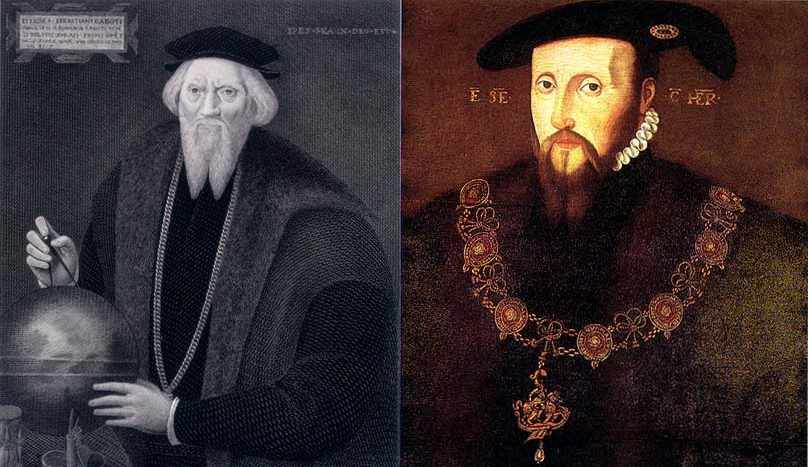 Two portraits of men in Tudor dress.