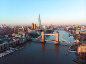 aerial of thames