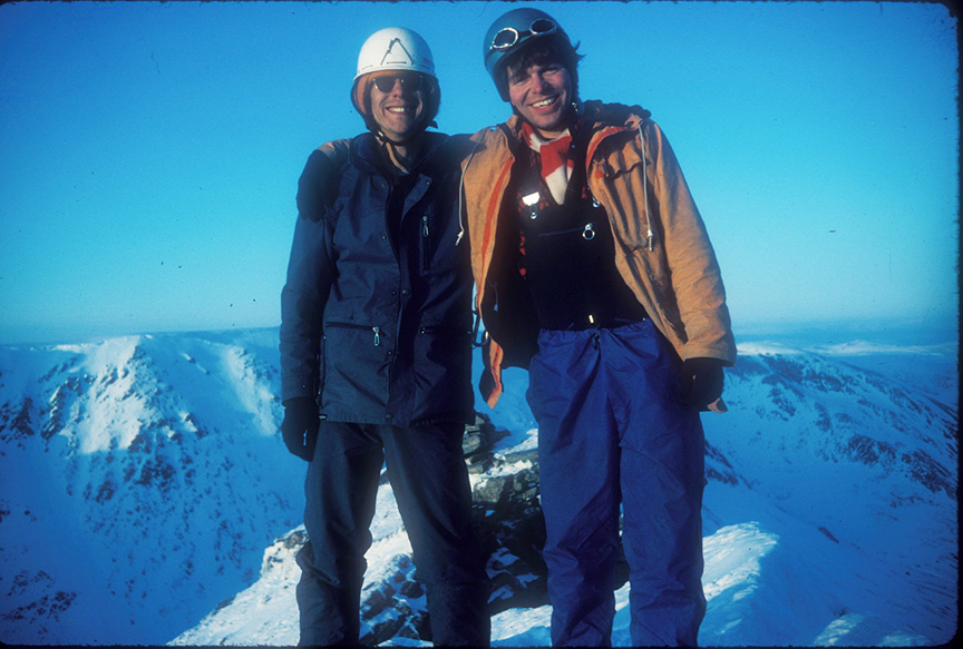 two young climbers