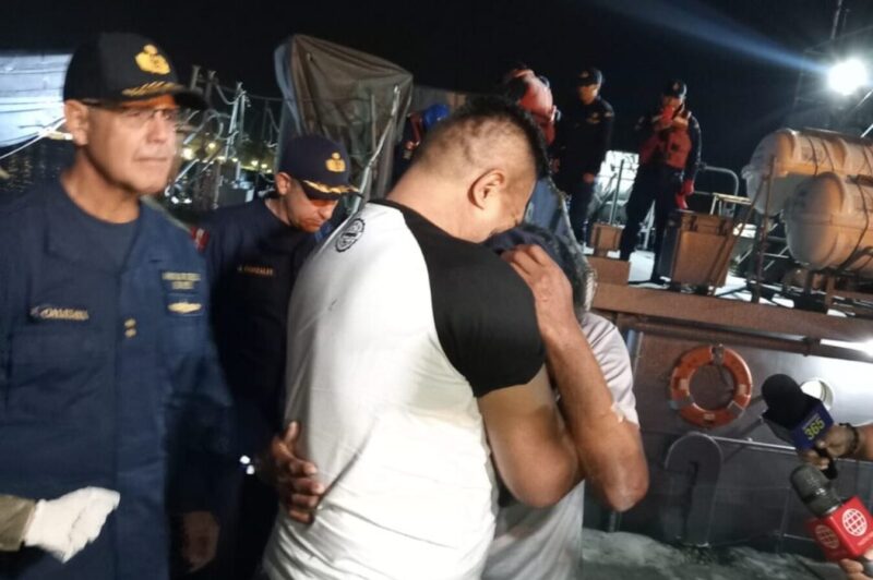 survivor lost at sea reunites with his son