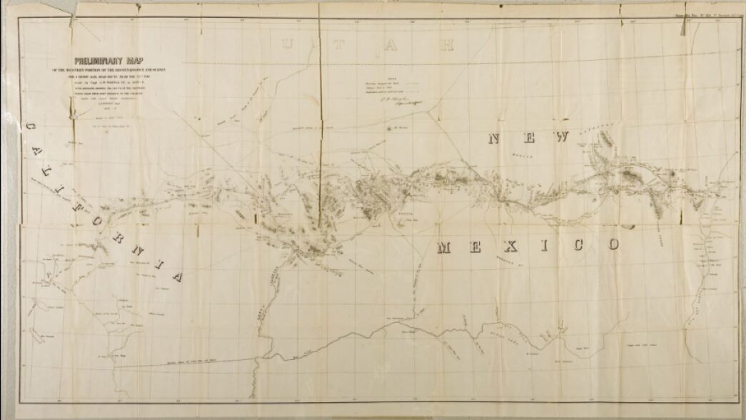 A map showing the route of the expedition.