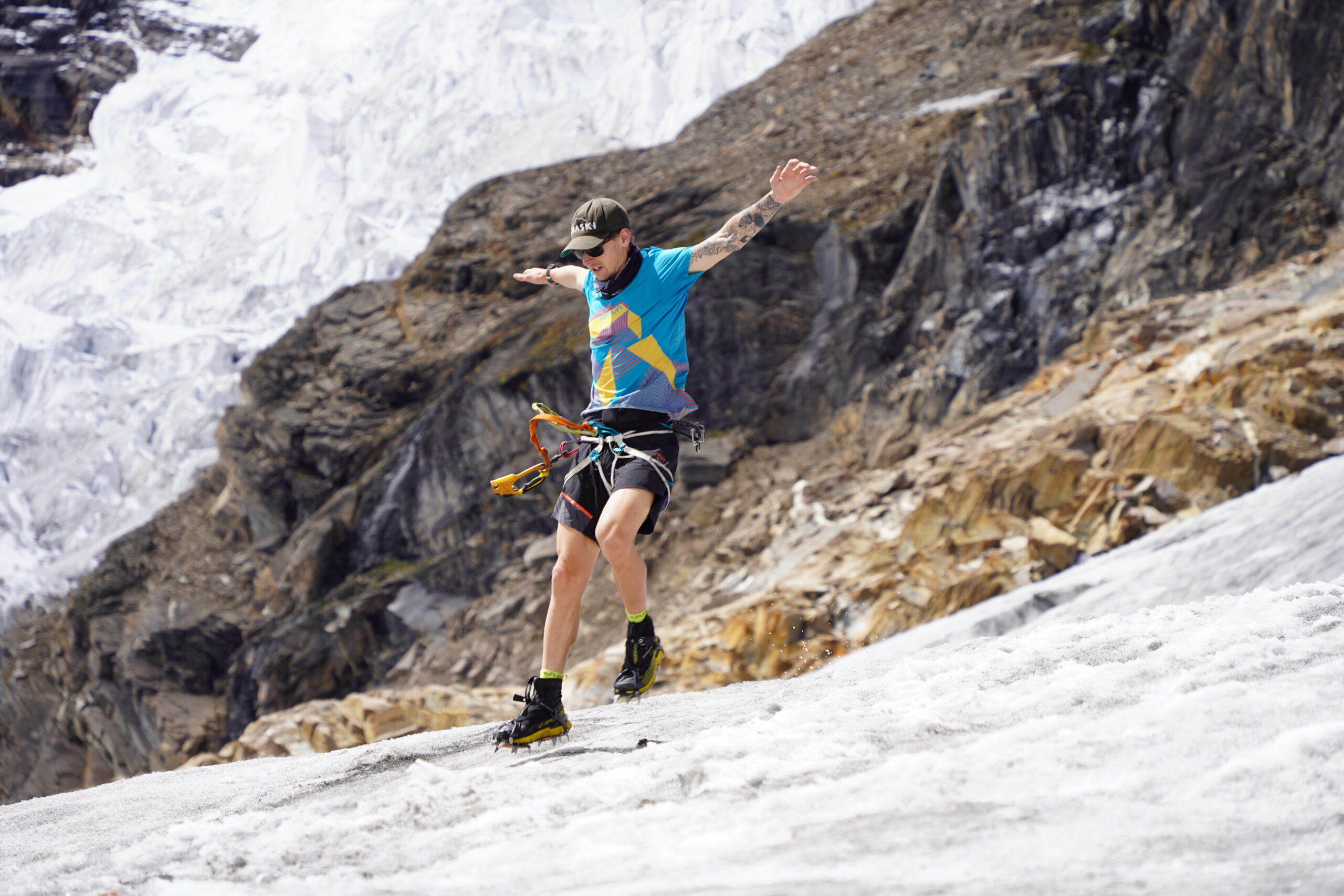 Tyler Andrews training in the Himalaya last year.